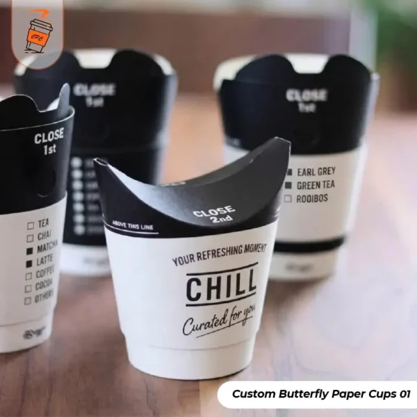 Custom Butterfly Paper Cups