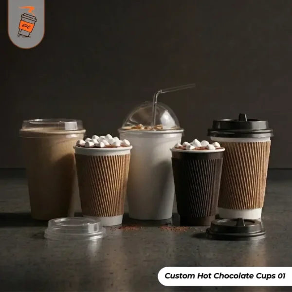 Custom Hot Chocolate Paper Cups