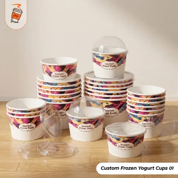 Custom Frozen Yogurt Cups