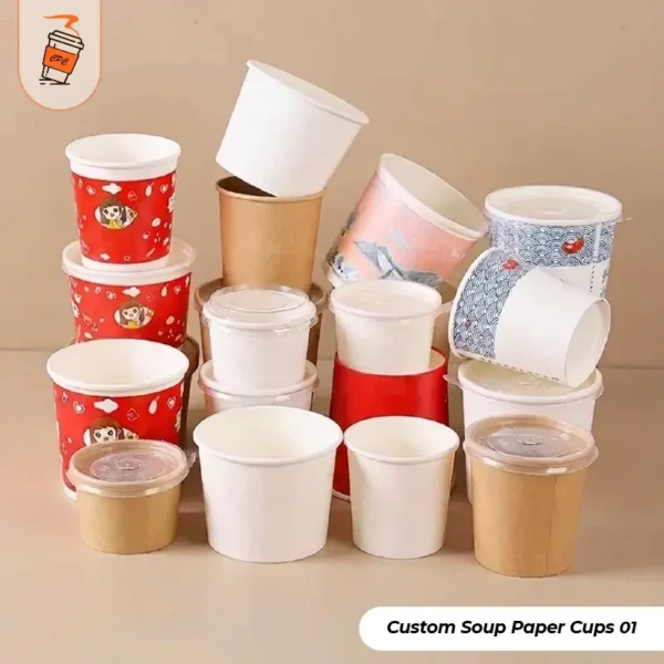 Custom Paper Soup Cups