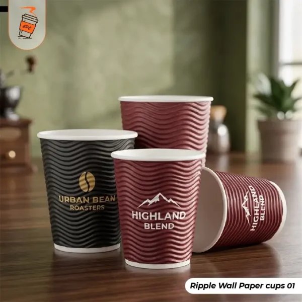 Custom Ripple Wall Paper Cups